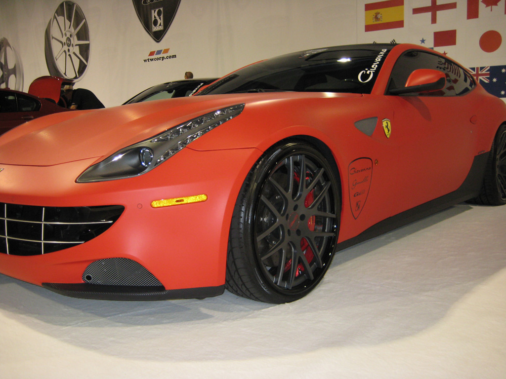 Red Vinyl Wrapped Ferrari Red Vinyl Wrapped Ferrari