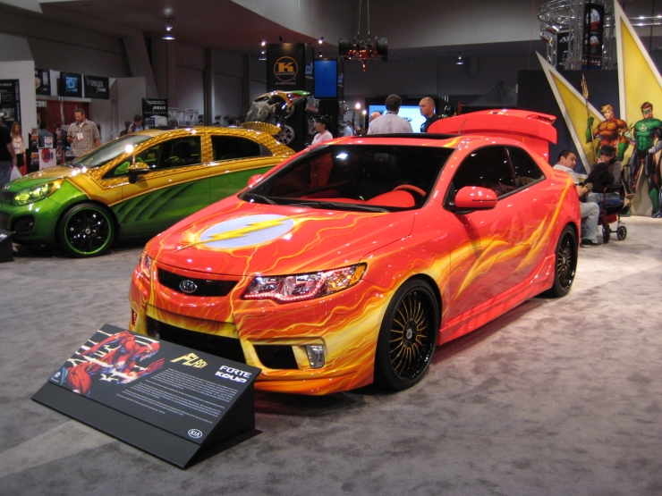 SEMA 2012 Kia DC Comics Justice League Flash Forte Coup SEMA 2012 Kia DC Comics Justice League Flash Rio