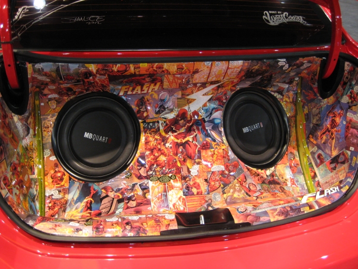 SEMA 2012 Kia DC Comics Justice League Flash Rio Trunk SEMA 2012 Kia DC Comics Justice League Flash Rio Trunk