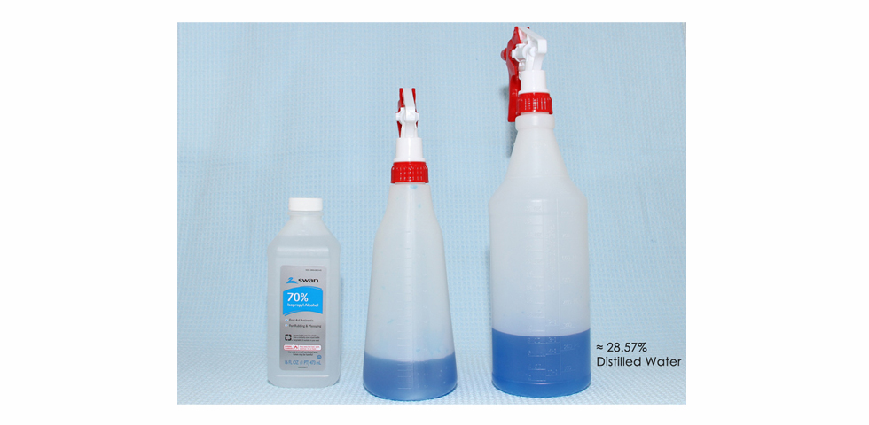 Diluting Isopropyl Alcohol