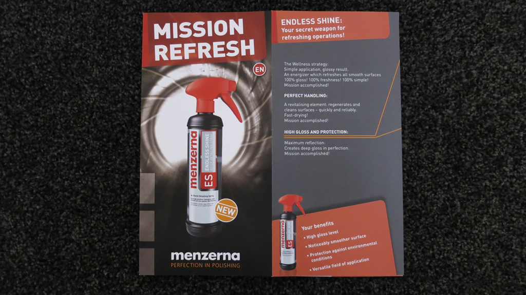 Menzerna ES Endless Shine – Quick Detailing Spray