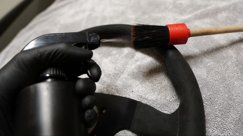 Interior Cleaner on Brush