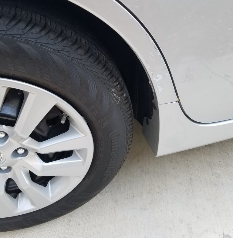 Auto body paint damage