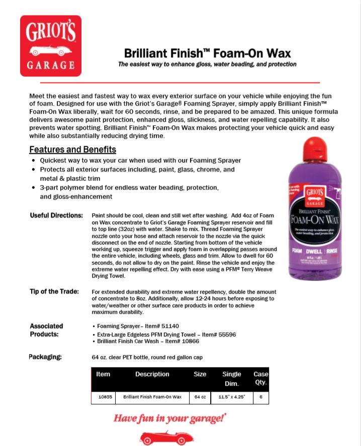 foamonwax