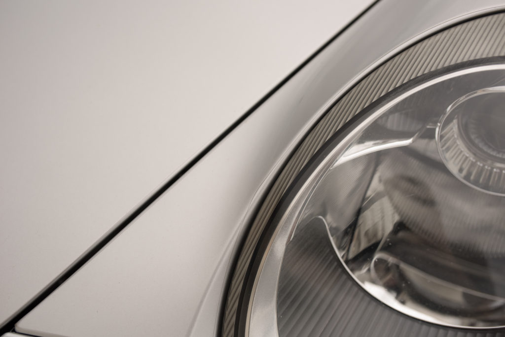 Porsche 911 Old Clear Bra At Headlight