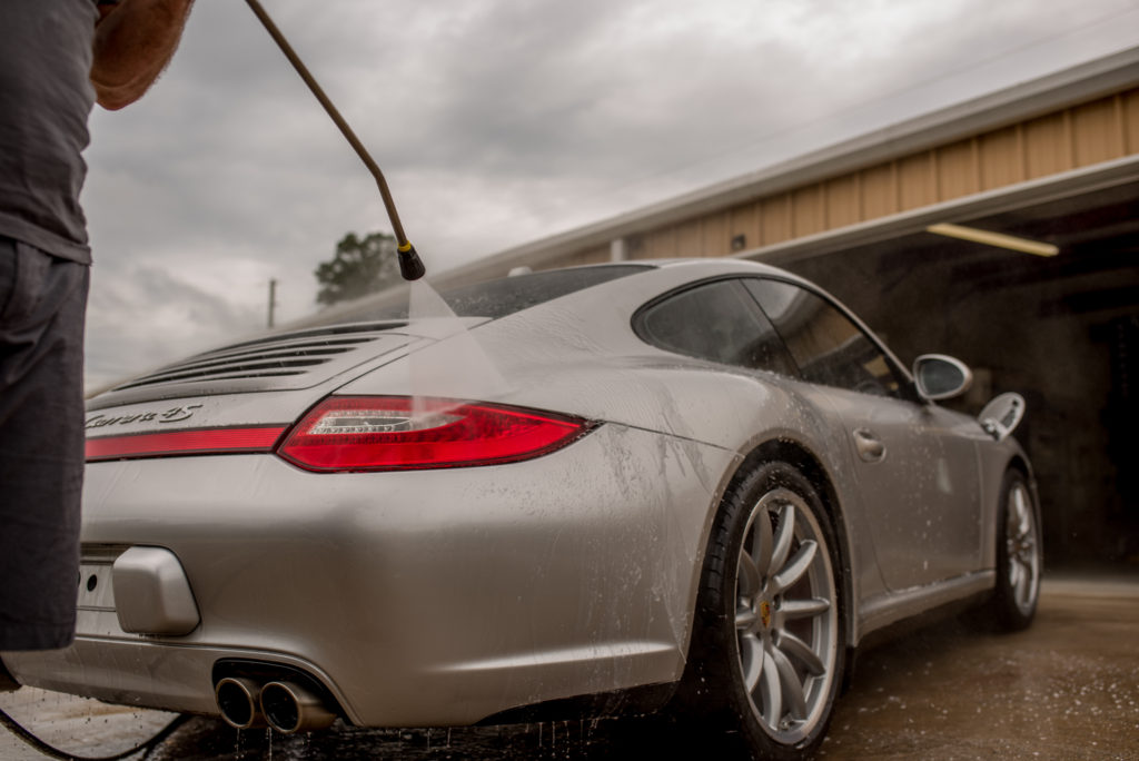 Porsche 911 Car Wash Water