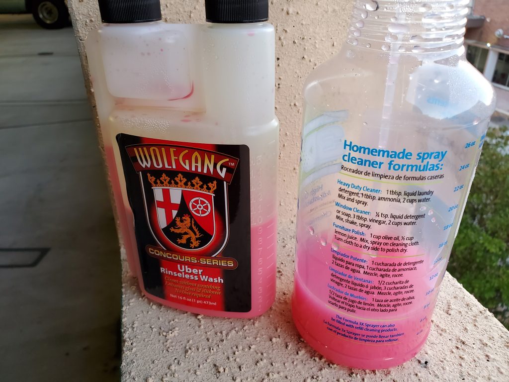 Pre-mix-rinseless-waterless