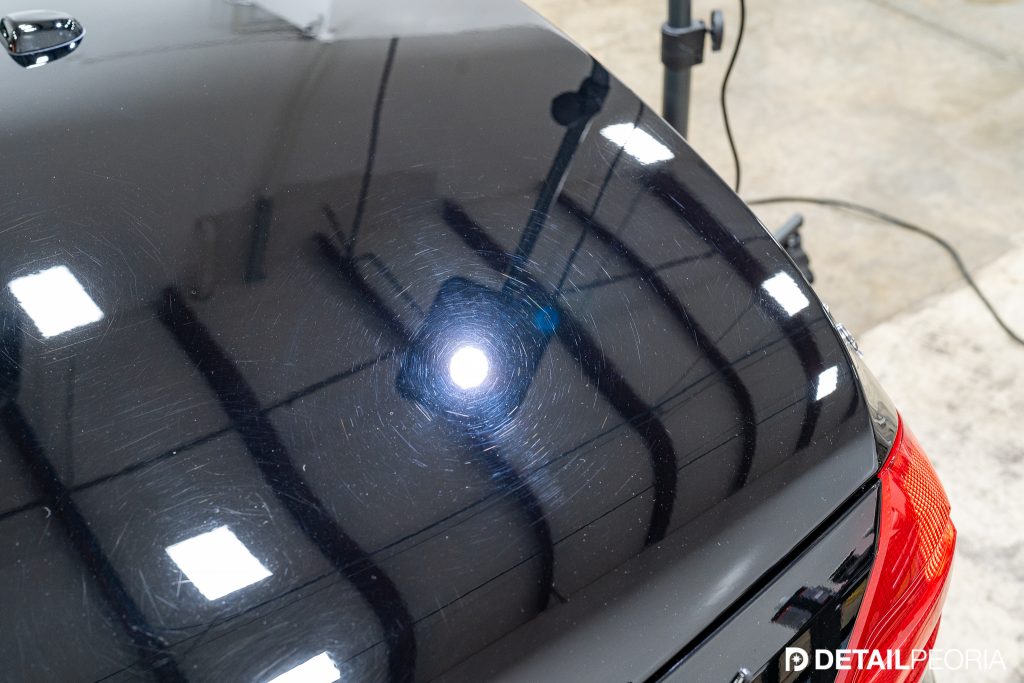 Swirled Black Paint
