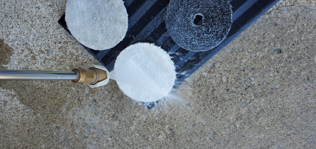 Wash pad cleaning