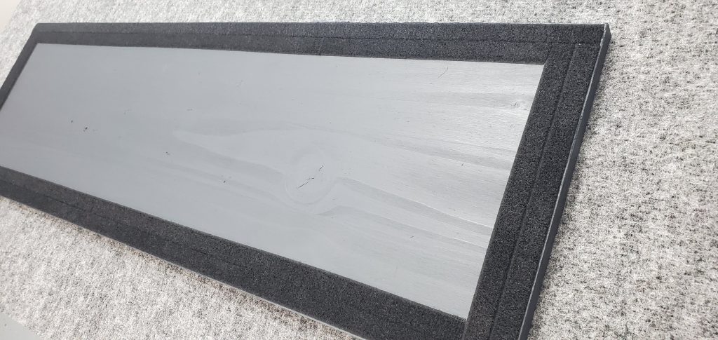Loop velcro keeps the board from sliding or shifting during use