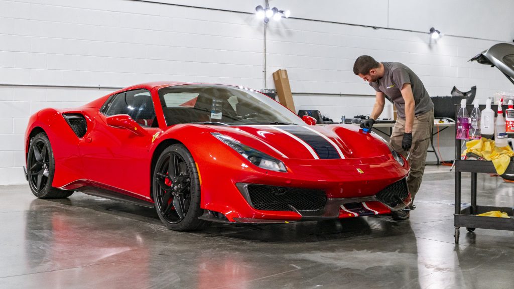 ferrari pista detail