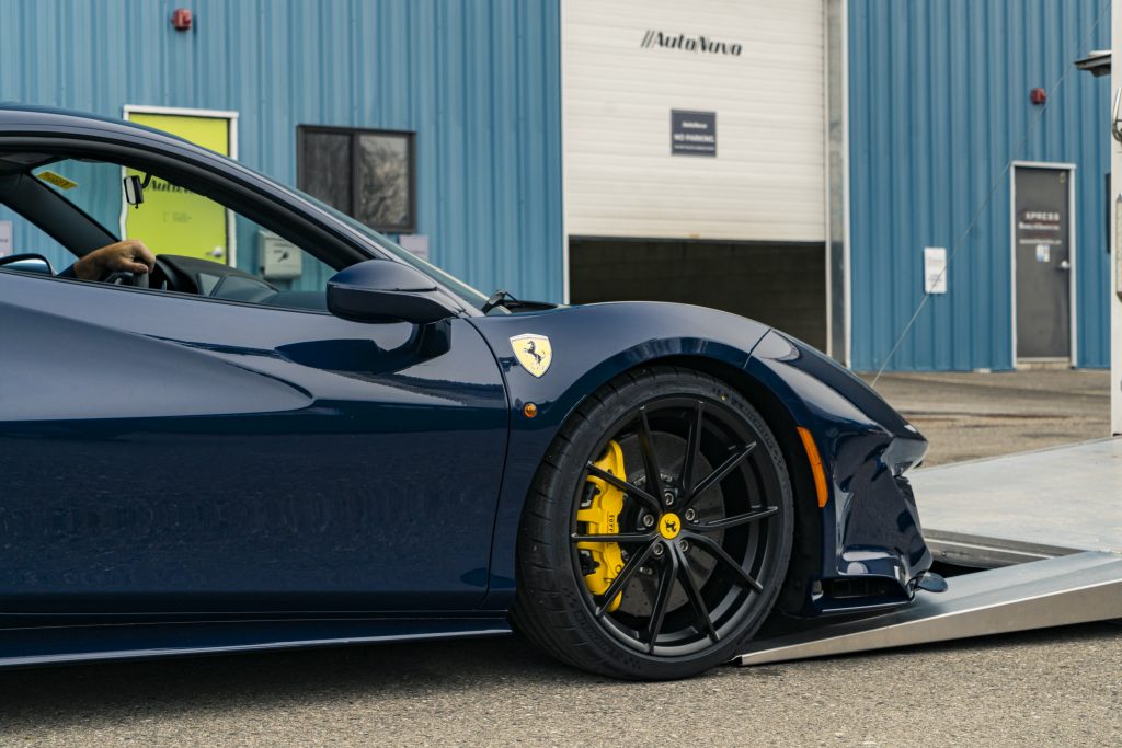 ferrari pista delivery