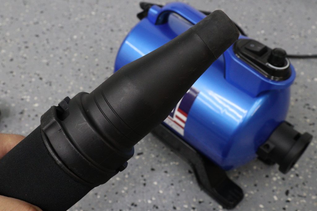 Rubber tipped cone nozzle on the AIR-RS