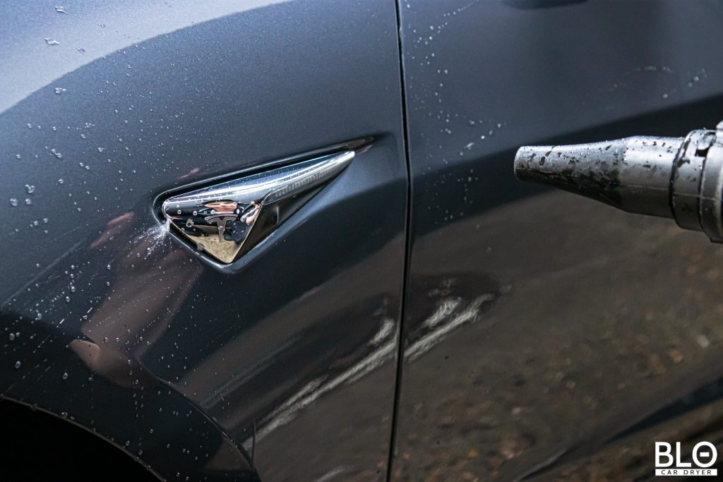 blowing water out of handle