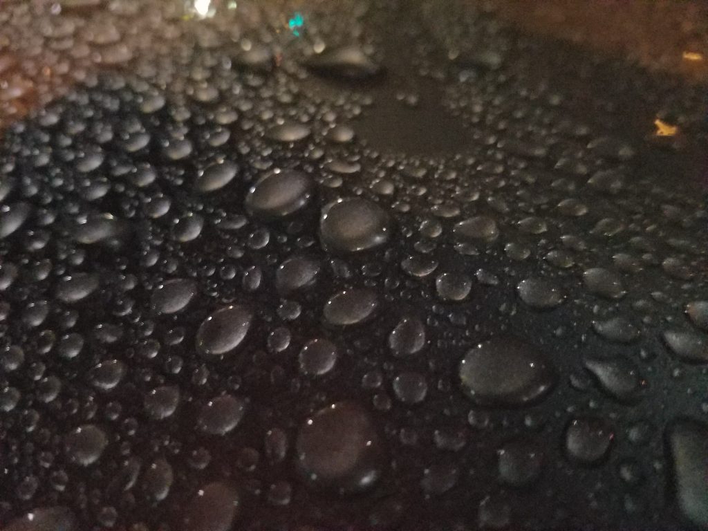 water beading