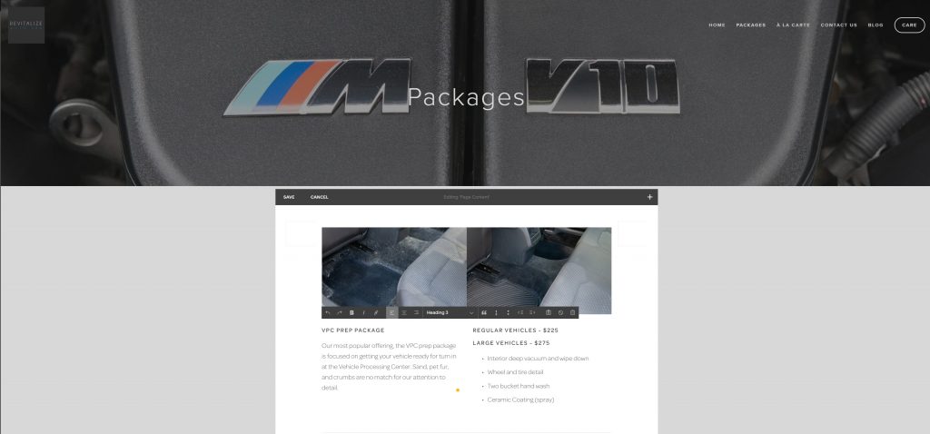 Revitalize Website 2