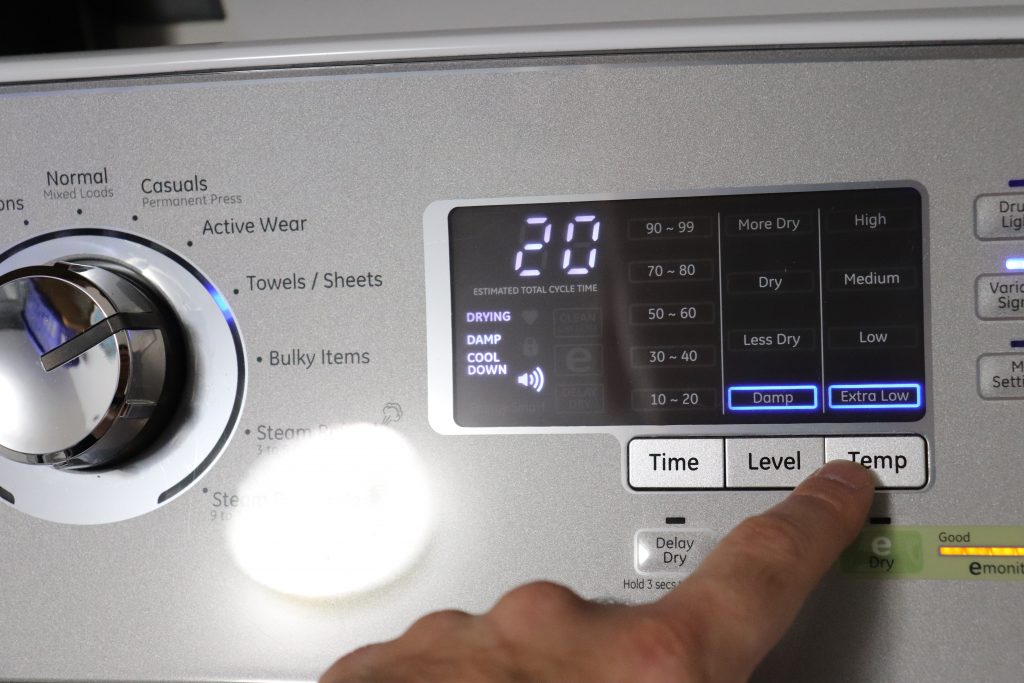 washing machine settings