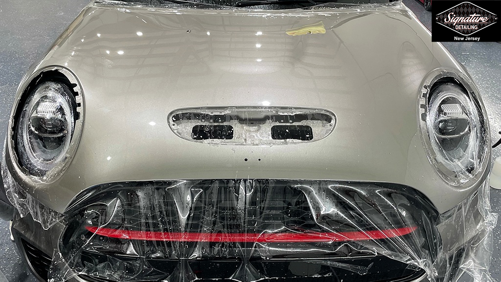 Mini Cooper Hood PPF Installation - Signature Detailing NJ