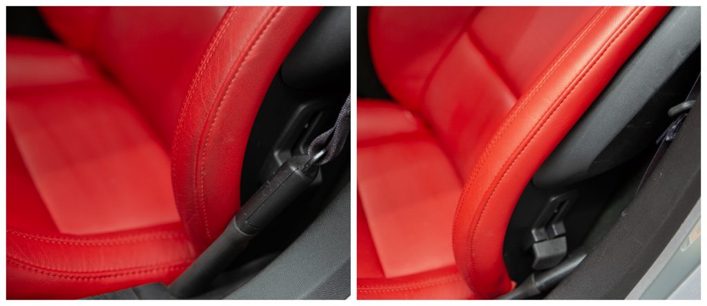 before and after seat