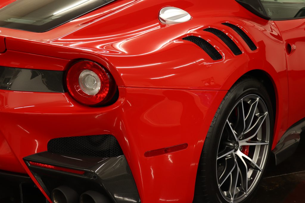Paintwork after a correction and coating process, wiped down with Sonax Ceramic Ultra Slick Detailer