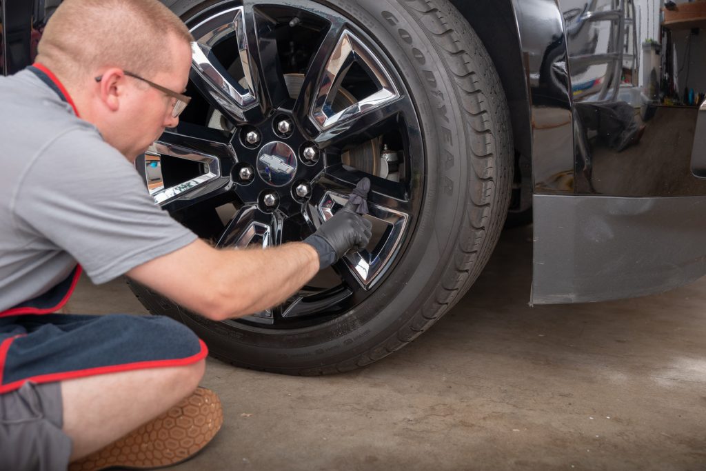 coating the wheels