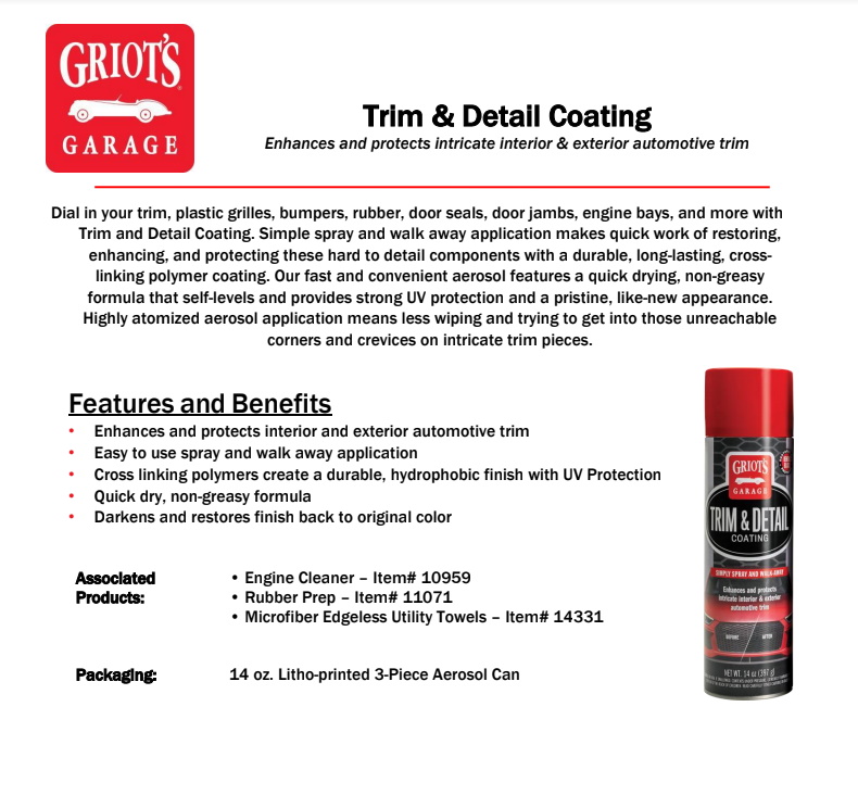 Trim and Detail Coating