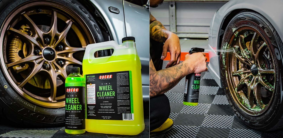 oberk 2in1 wheel cleaner iron decon