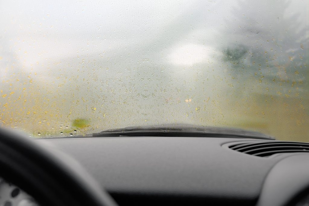 foggy windshield