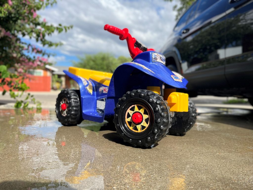 Power Wheels Lil’ Kawasaki Ninja Completely Clean with P&S Off Road Products