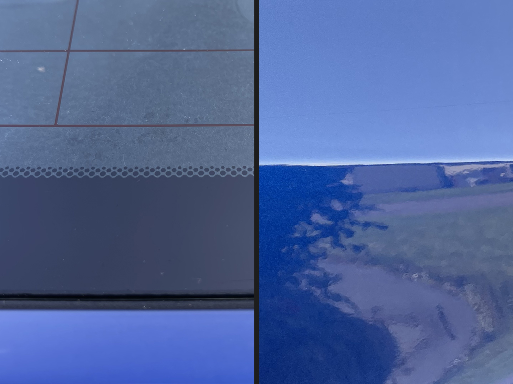 After photo of sap removed from car paint and window