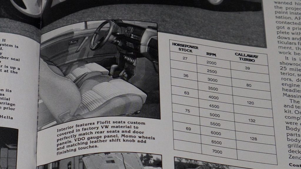 Porsche Volkswagen Magazine Interior right