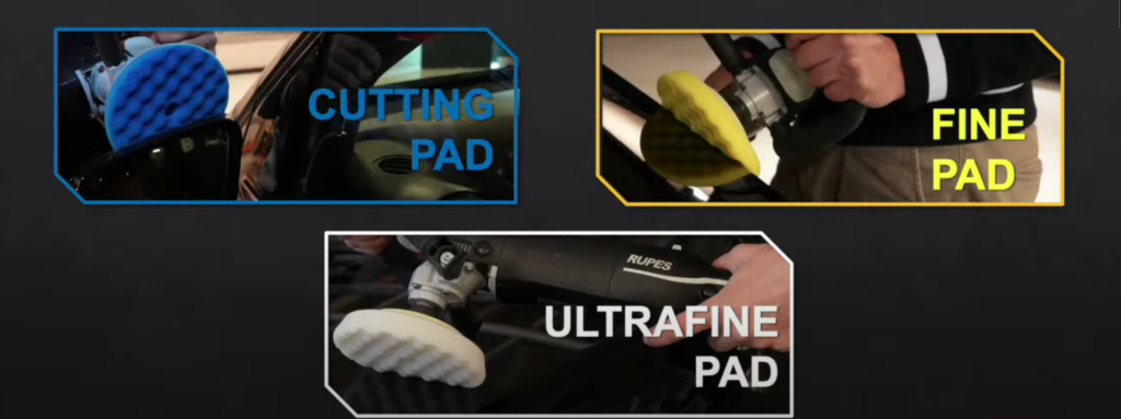 Rupes Rotary Waffle Pads