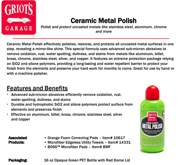 Ceramic Metal Polish