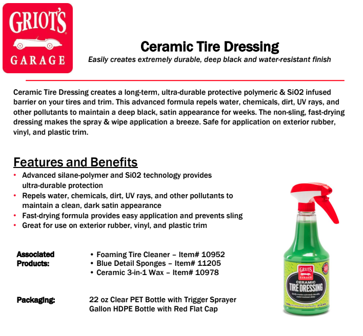 Ceramic Tire Dressing
