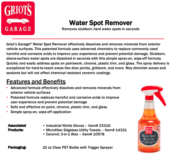Water Spot Remover