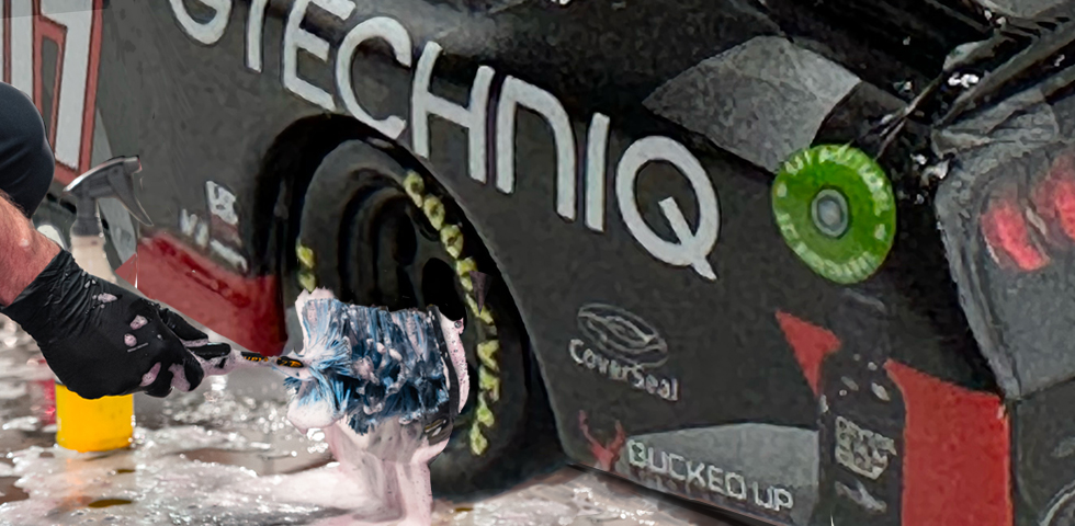 Gtechniq NASCAR Wheel Cleaning