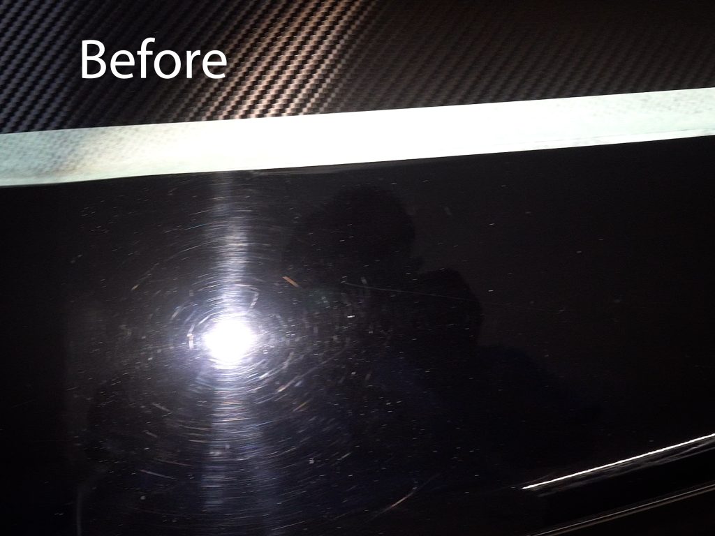 Before correction with oberk pads
