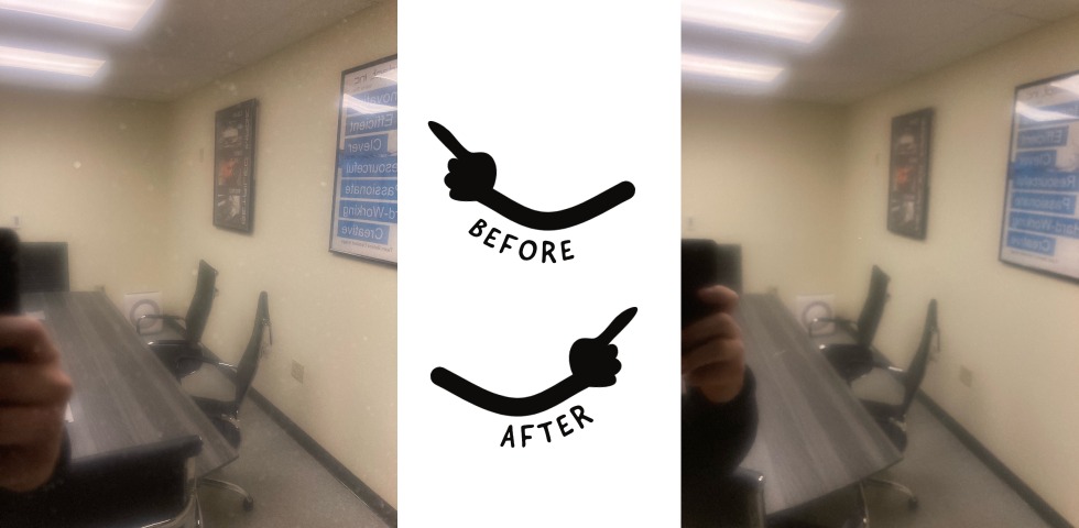 TV Before and After Cleaning
