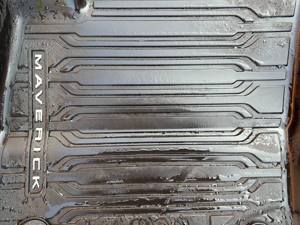 After rinsing close up