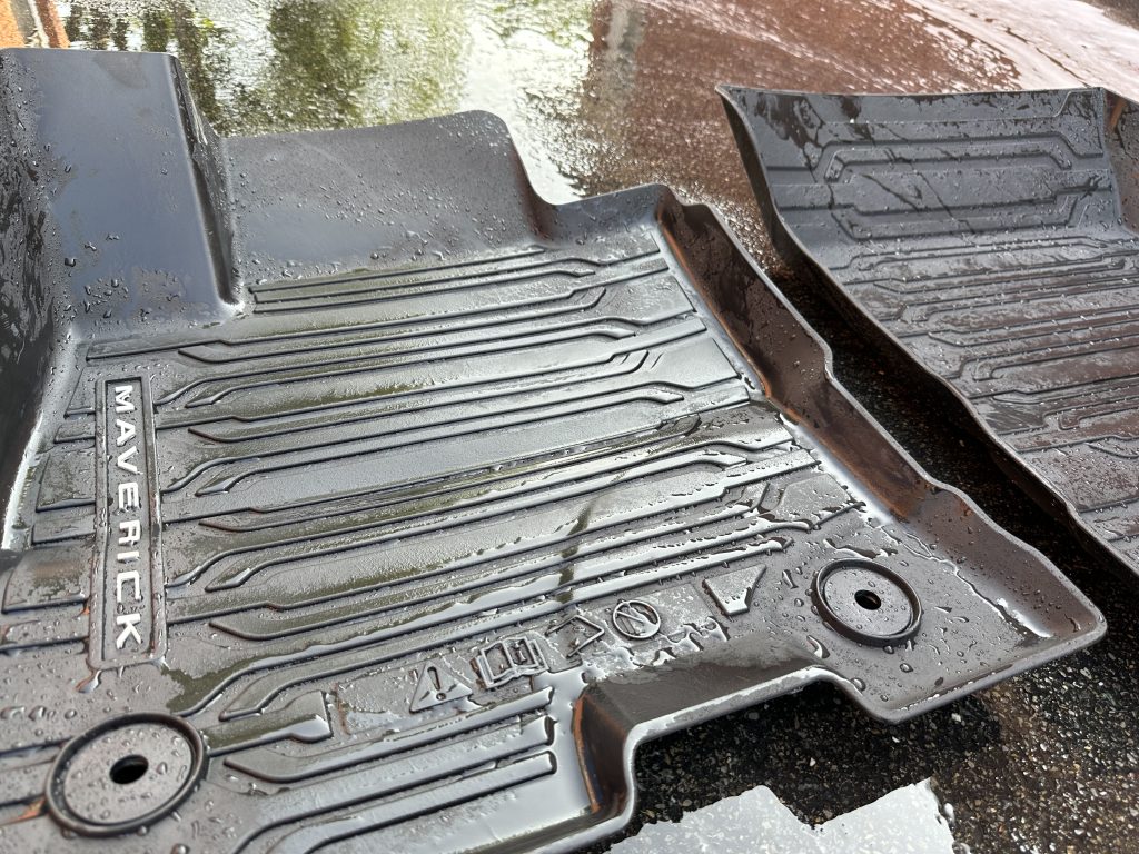 After rinsing side shot