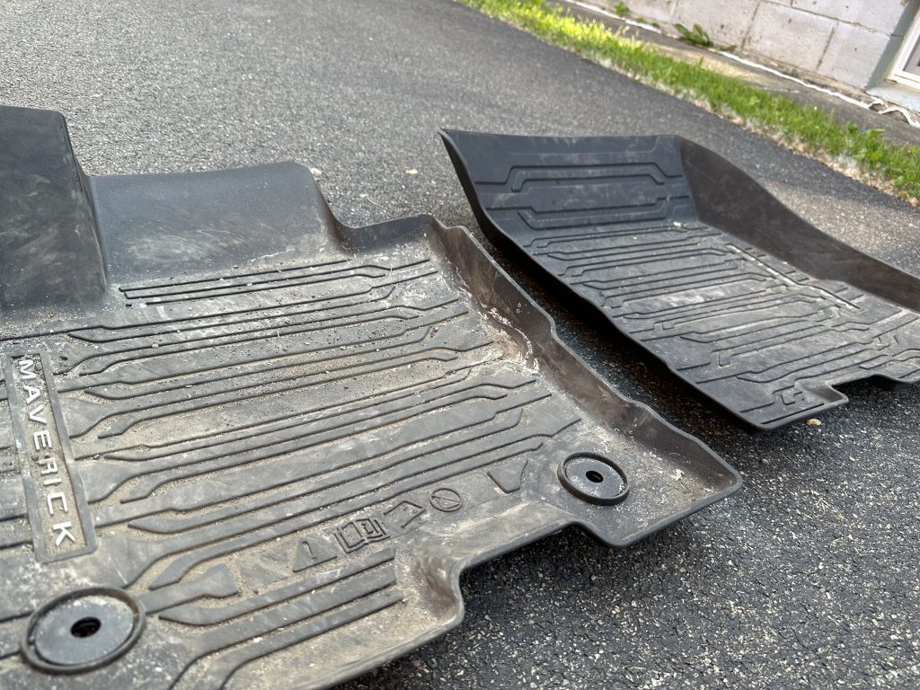 Dirty Floor Mats from the Side