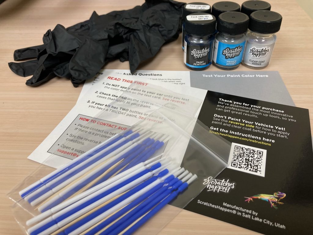 #ScratchesHappen Kit Contents