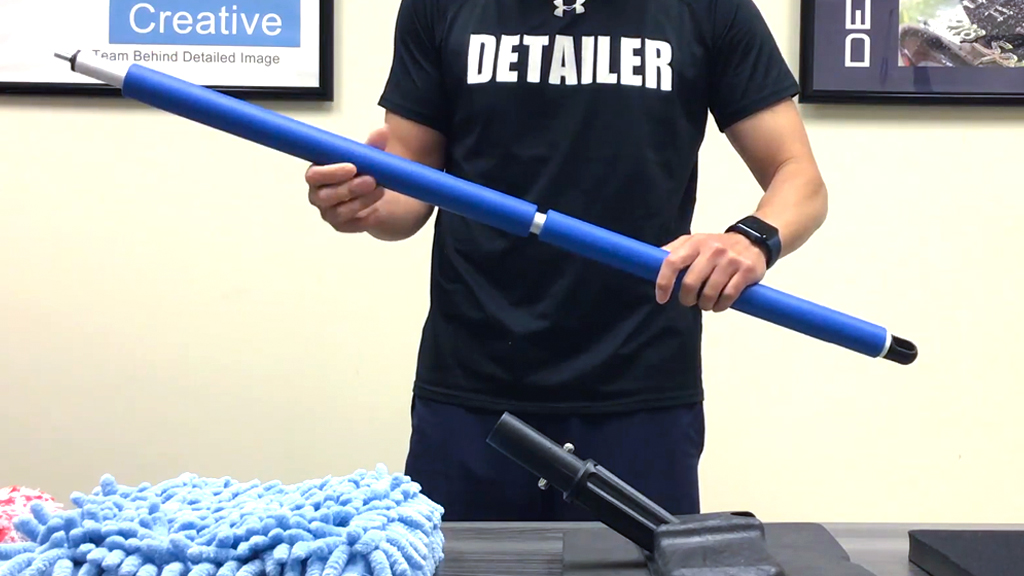 Autofiber Mitt on a Stick Assembly - Straight Pole