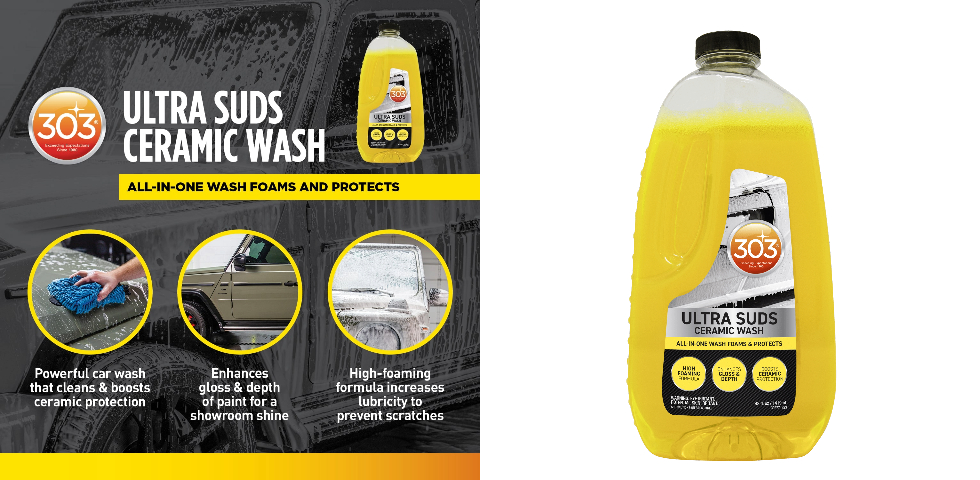 303 Ultra Suds Ceramic Wash Infographic
