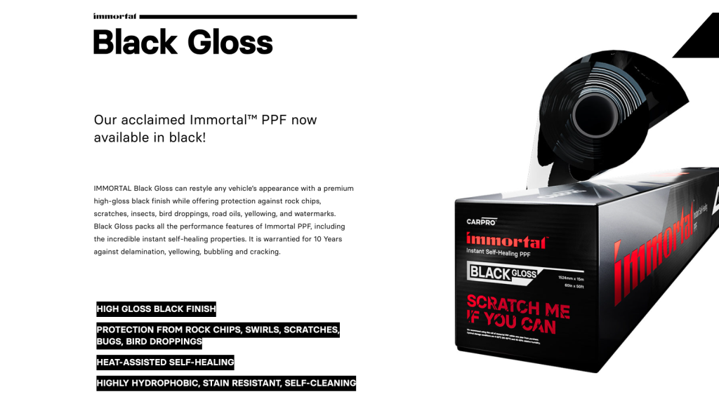 Immortal Black Gloss