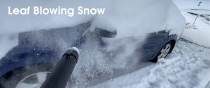 Leaf Blowing Snow Off Your Car