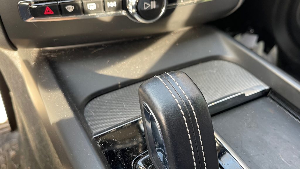 McLaren Dashboard Cleaner Center Console Shift Knob Before