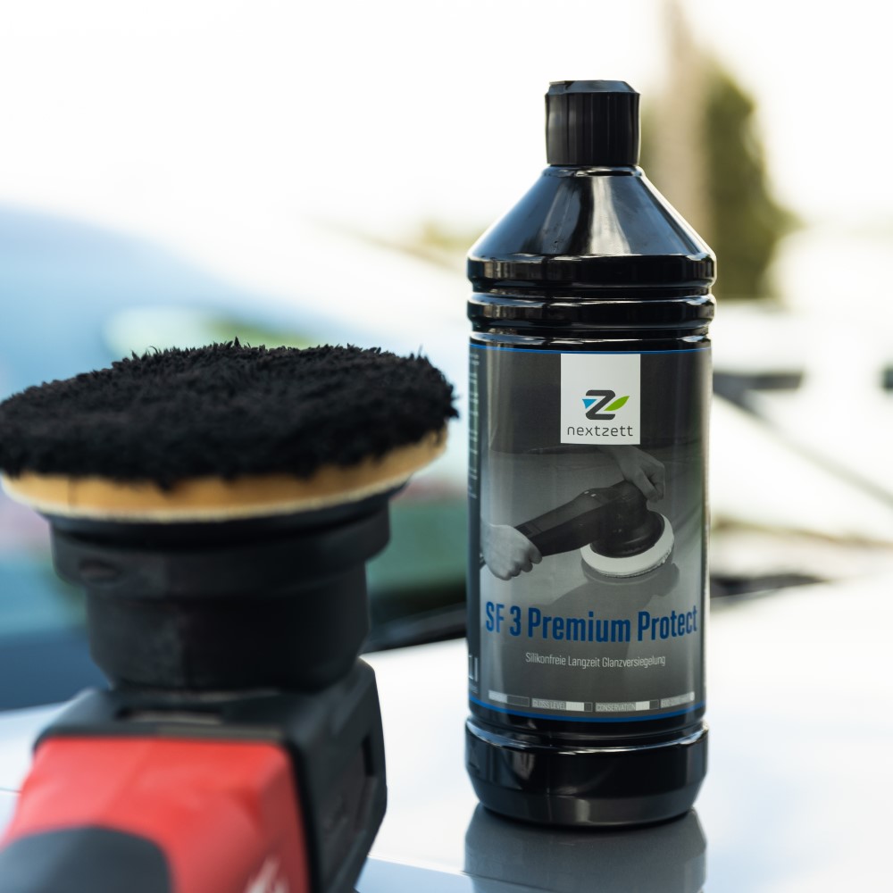 Nextzett SF3 Premium Protect polymer sealant wax protects car paint for months against rain, snow, road salt