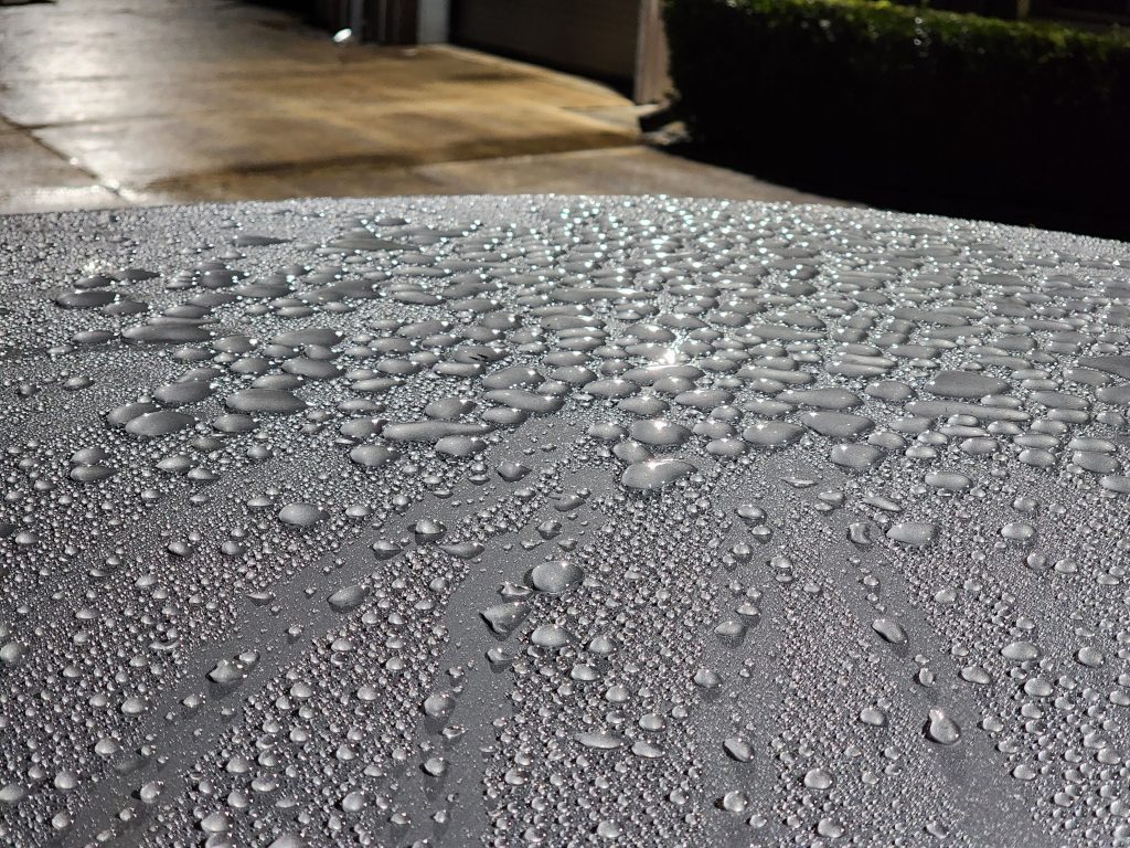 water beading