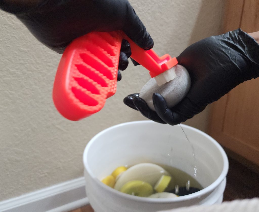 pad scrubbing